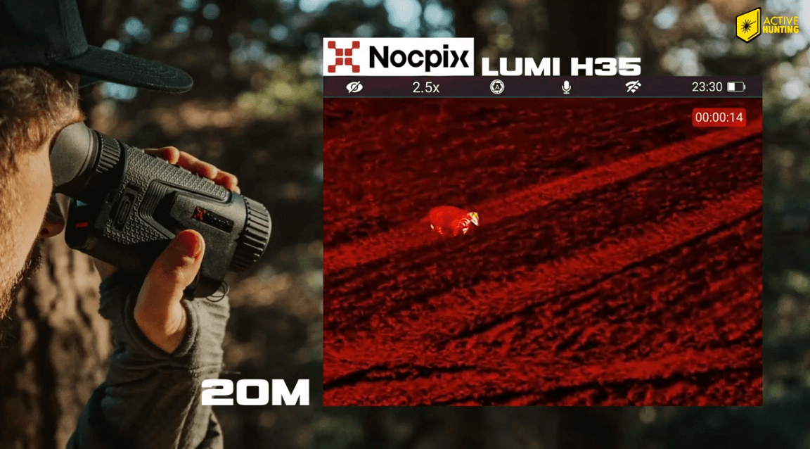 Nocpix Lumi H35 Revieraufnahme bei 20M