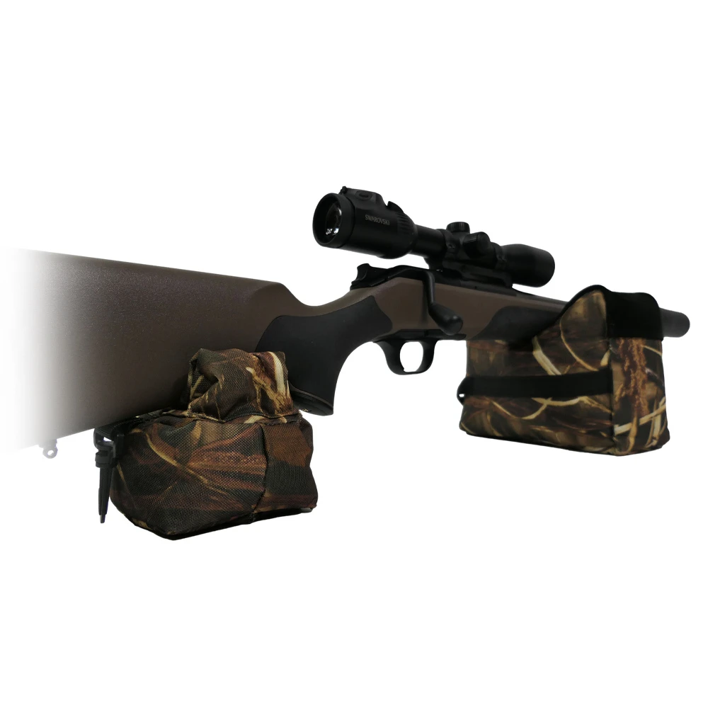 Schießauflagen-Set Camo Vorder- u. Hinterschaftauflage im Einsatz Schießauflagen-Set Camo Vorder- u. Hinterschaftauflage im Einsatz
