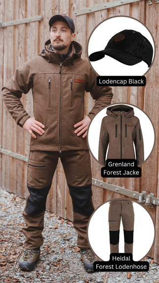 Hedlund Kombi: Cap, Grenland Forest Jacke, Heidal Forest Hose Hedlund Kombi: Cap, Grenland Forest Jacke, Heidal Forest Hose