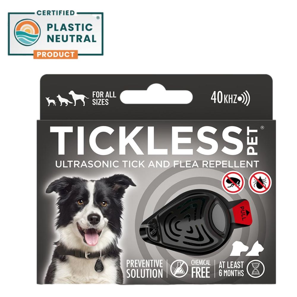 Tickless Pet Black Ultraschall-Zeckenabwehr