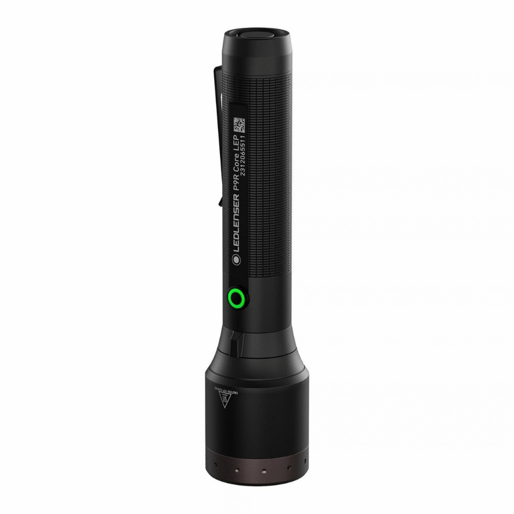 Ledlenser P9R Core LEP Edition 2024 Taschenlampe Vorderseite Licht grün