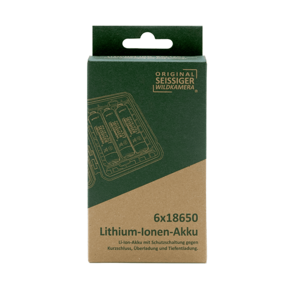 Seissiger 18650 Lithium-Ionen Akkus Verpackung