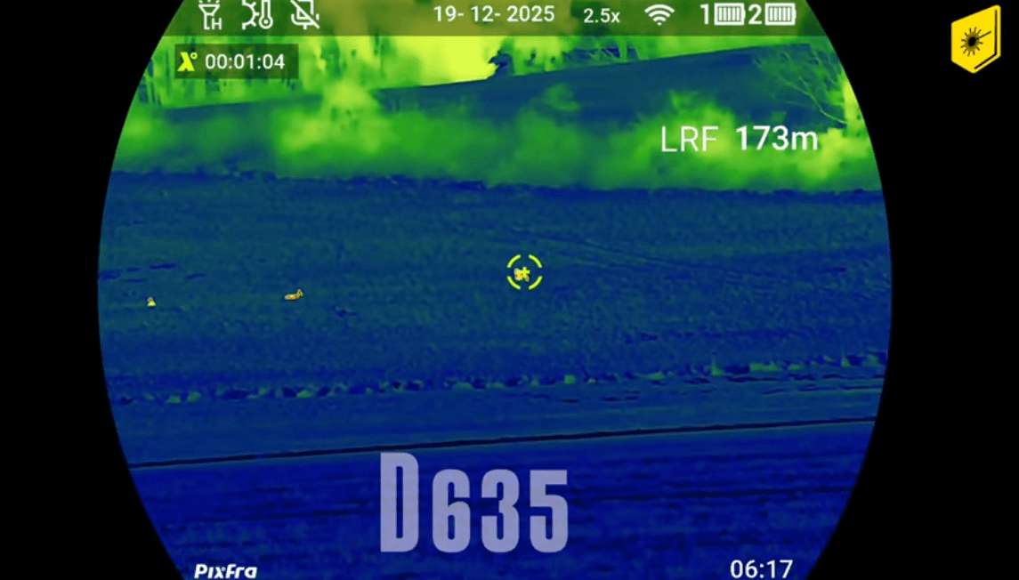 Pixfra Draco D635 Revieraufnahme Entfernungsmesser