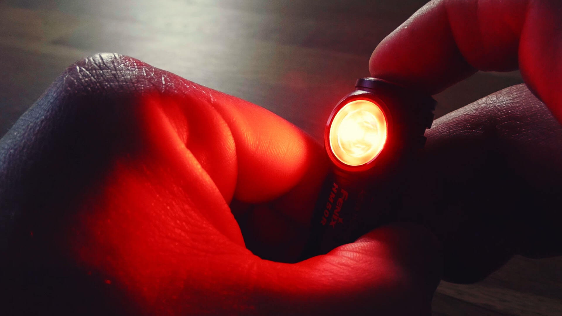 Rotlicht Stirnlampe