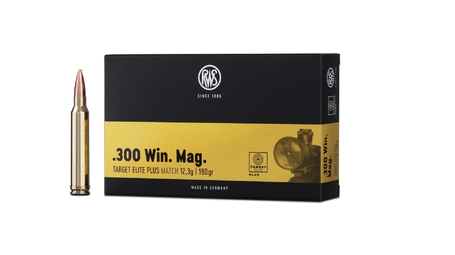 RWS .300 Win. Mag. Target Elite Plus 12,3g/190grs. - 20 Stk.