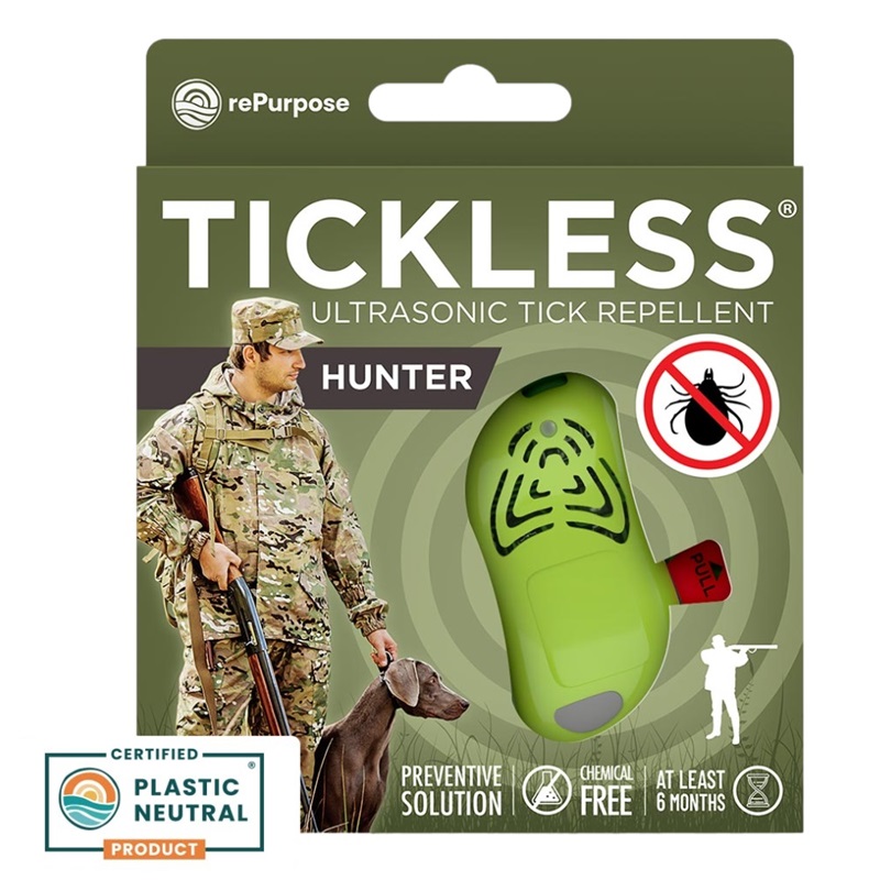 Tickless Hunter Green Ultraschall-Zeckenabwehr