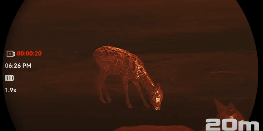 Falcon 2.0 Revieraufnahme bei 20m rot Falcon 2.0 Revieraufnahme bei 20m rot