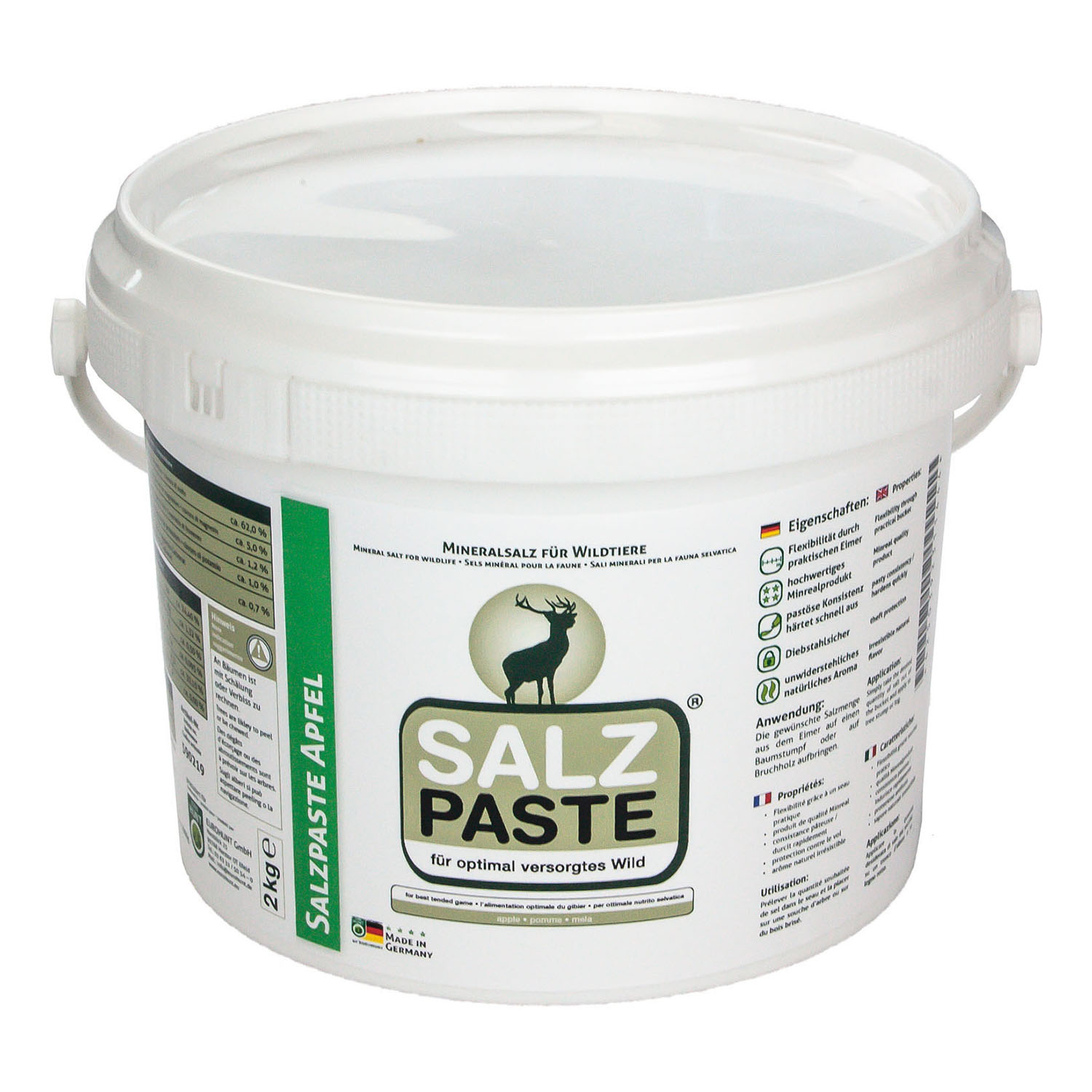 Eurohunt Salzpaste 2kg Apfel