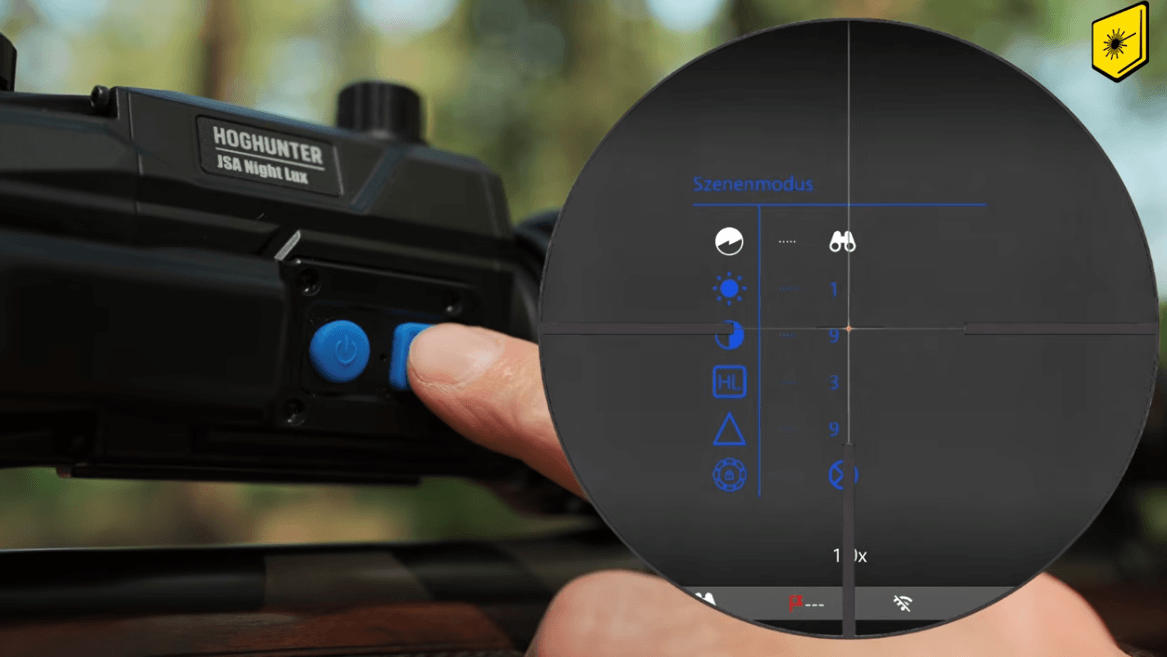 JSA Nightlux HogHunter 650 LRF Menüführung