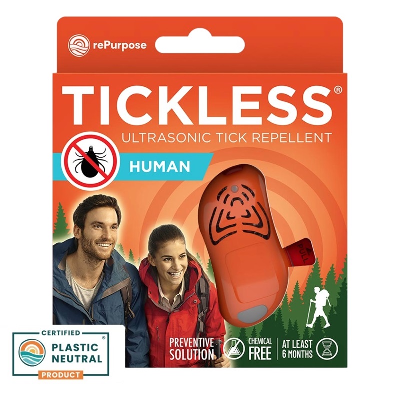 Tickless Human Orange Ultraschall-Zeckenabwehr