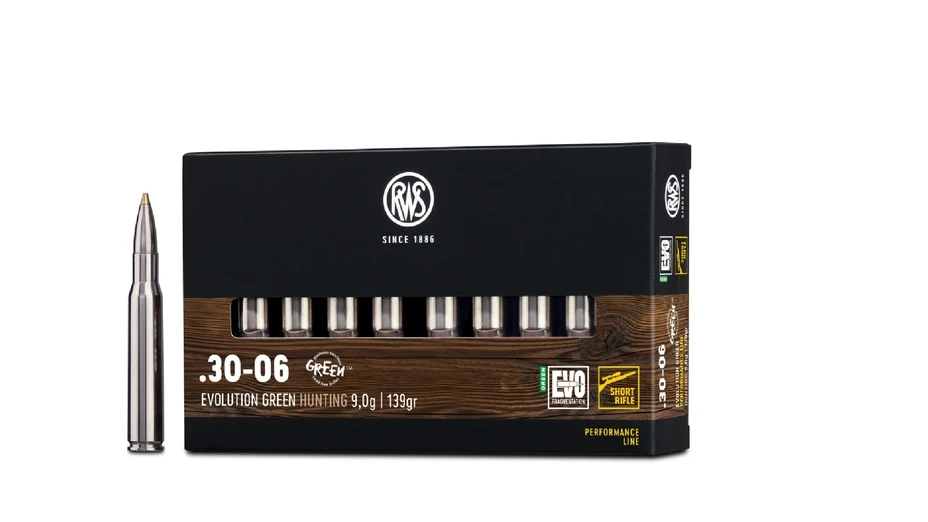 RWS .30-06 Evo Green Short Rifle 9,0g/139grs.