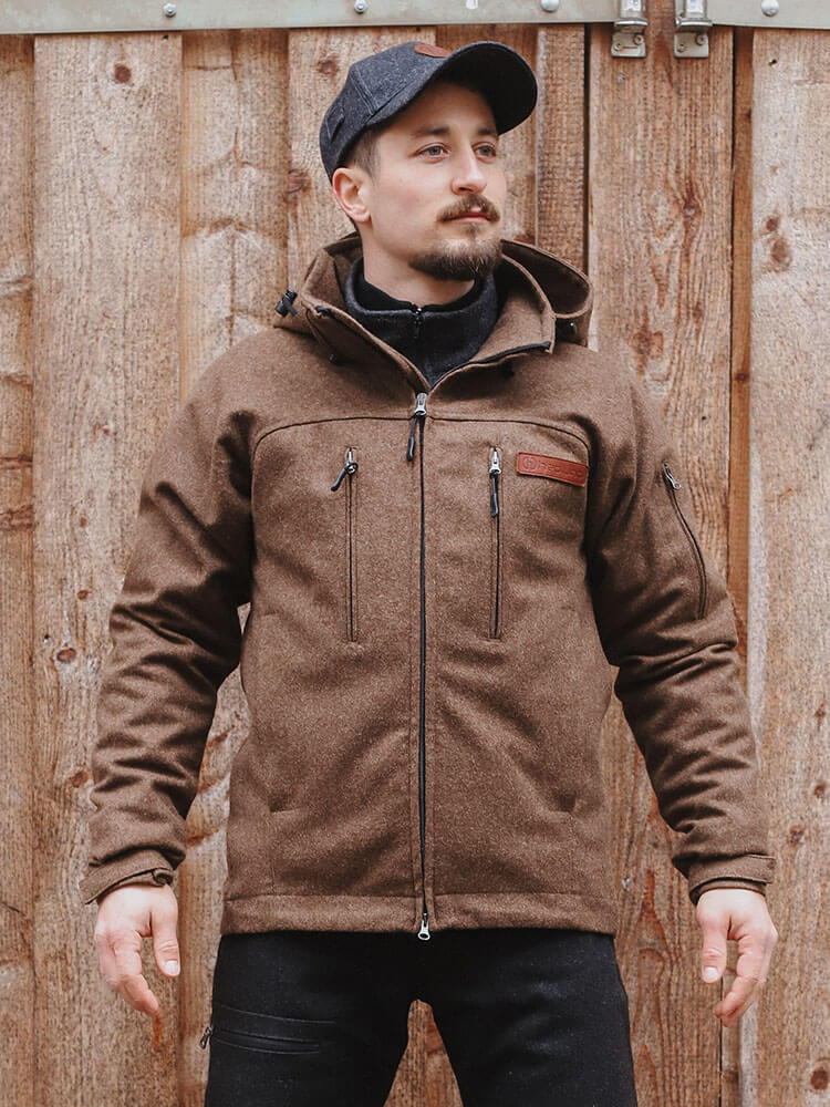 Hedlund Grenland Forest - Herren Lodenjacke an Model