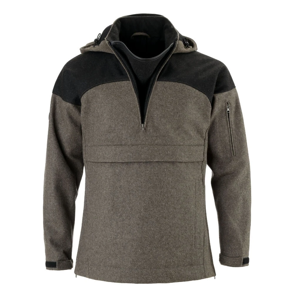 Hedlund Gotland Pro Grey Lodenanorak geöffnet