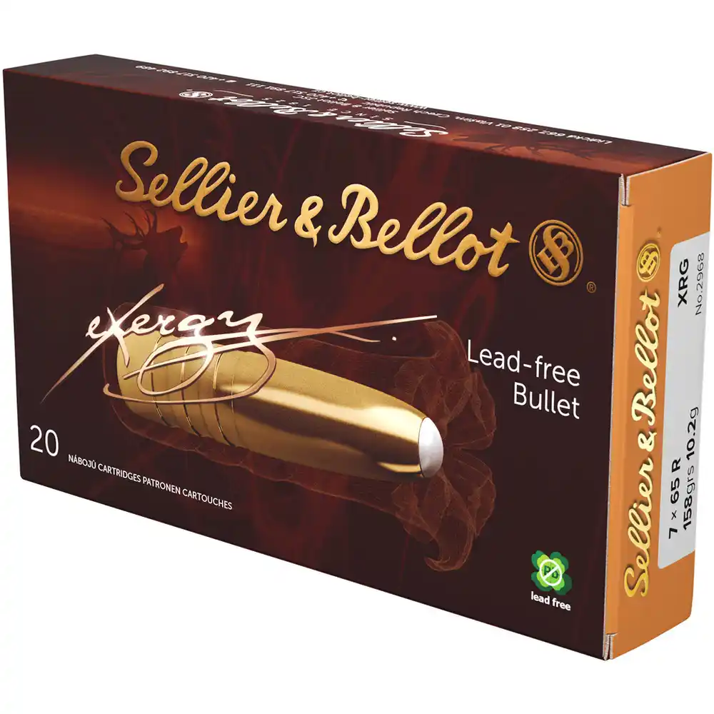 Sellier & Bellot 7x65 R eXergy XRG bleifrei 10,2g/158grs. - 20 Stk.