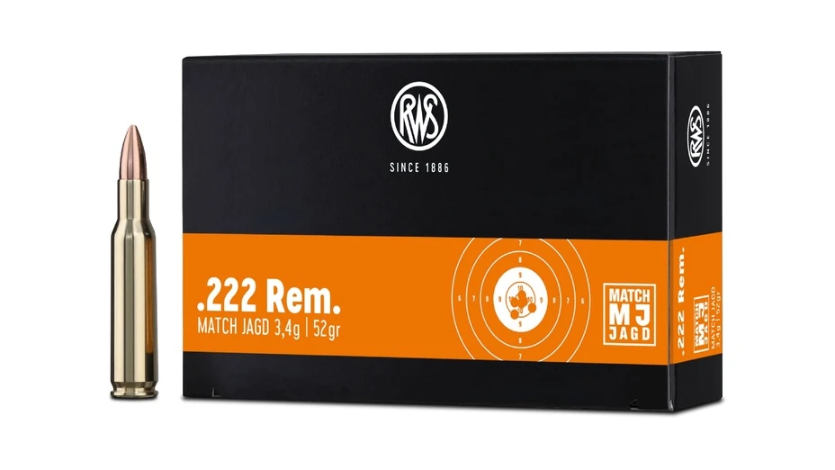 RWS .222 Rem. MJ 3,4g/52grs. - 30 Stk.