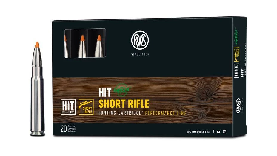 RWS 8x57 IS Hit Short Rifle 10,4g/160grs. - 20 Stk.