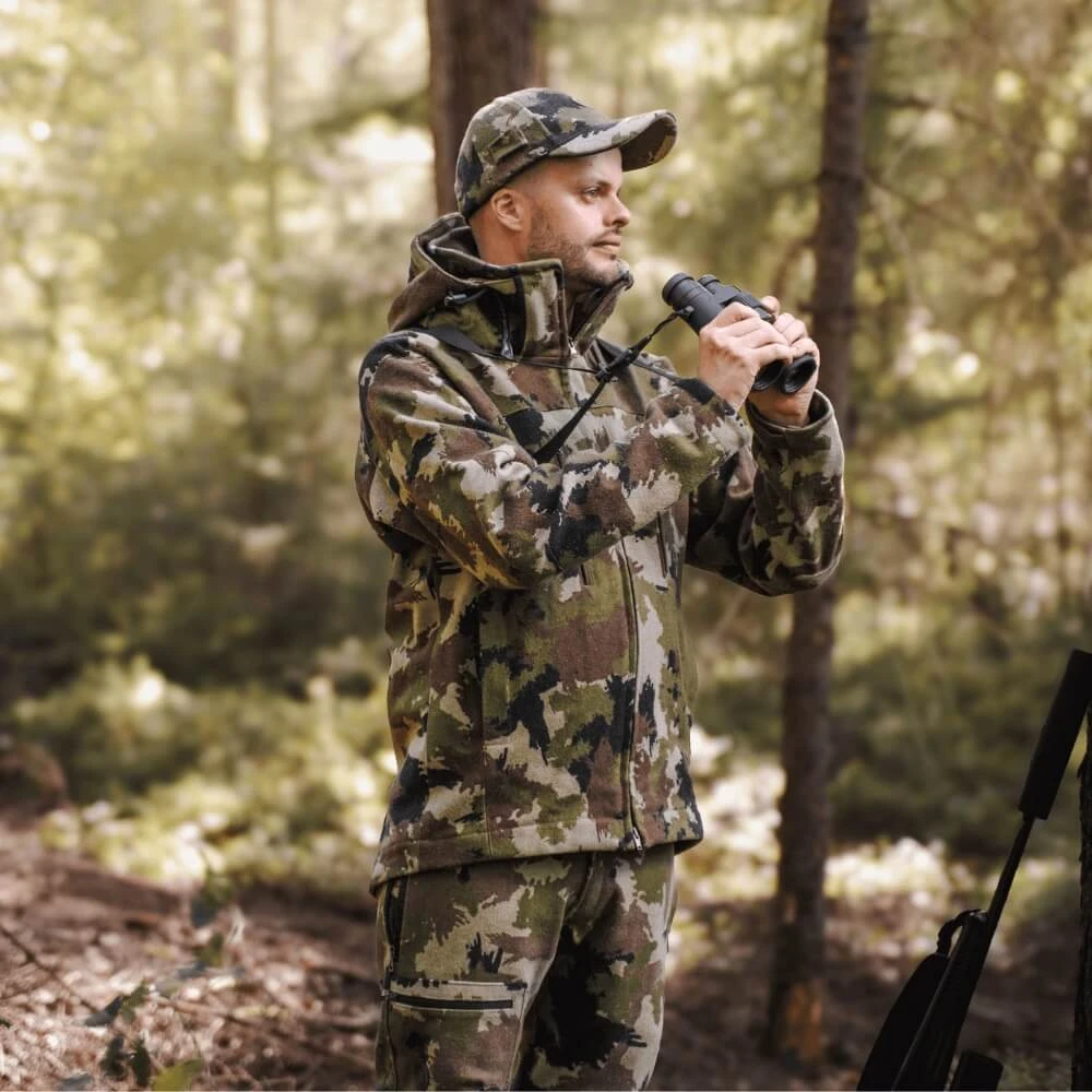 Hedlund Grenland Pro Silent Forest Jacke mit Fernglas