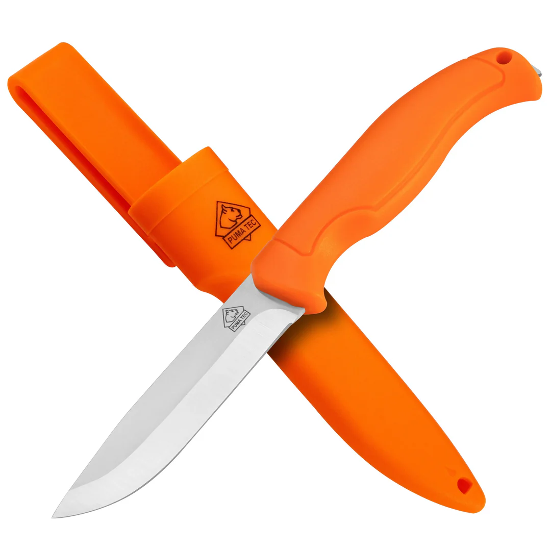Puma TEC Rover Blaze Orange Messer + Kunststoffscheide