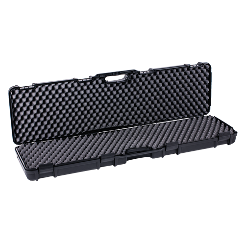 Fritzmann Gewehrkoffer Polypropylen schwarz offen