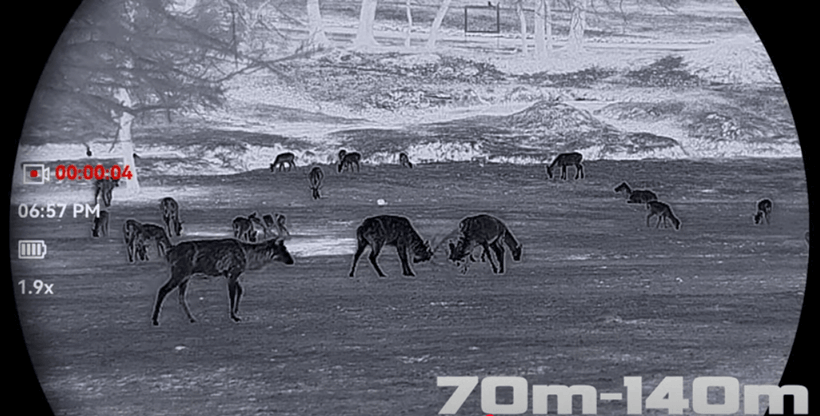 Falcon 2.0 Revieraufnahme bei 70-140 m Falcon 2.0 Revieraufnahme bei 70-140 m