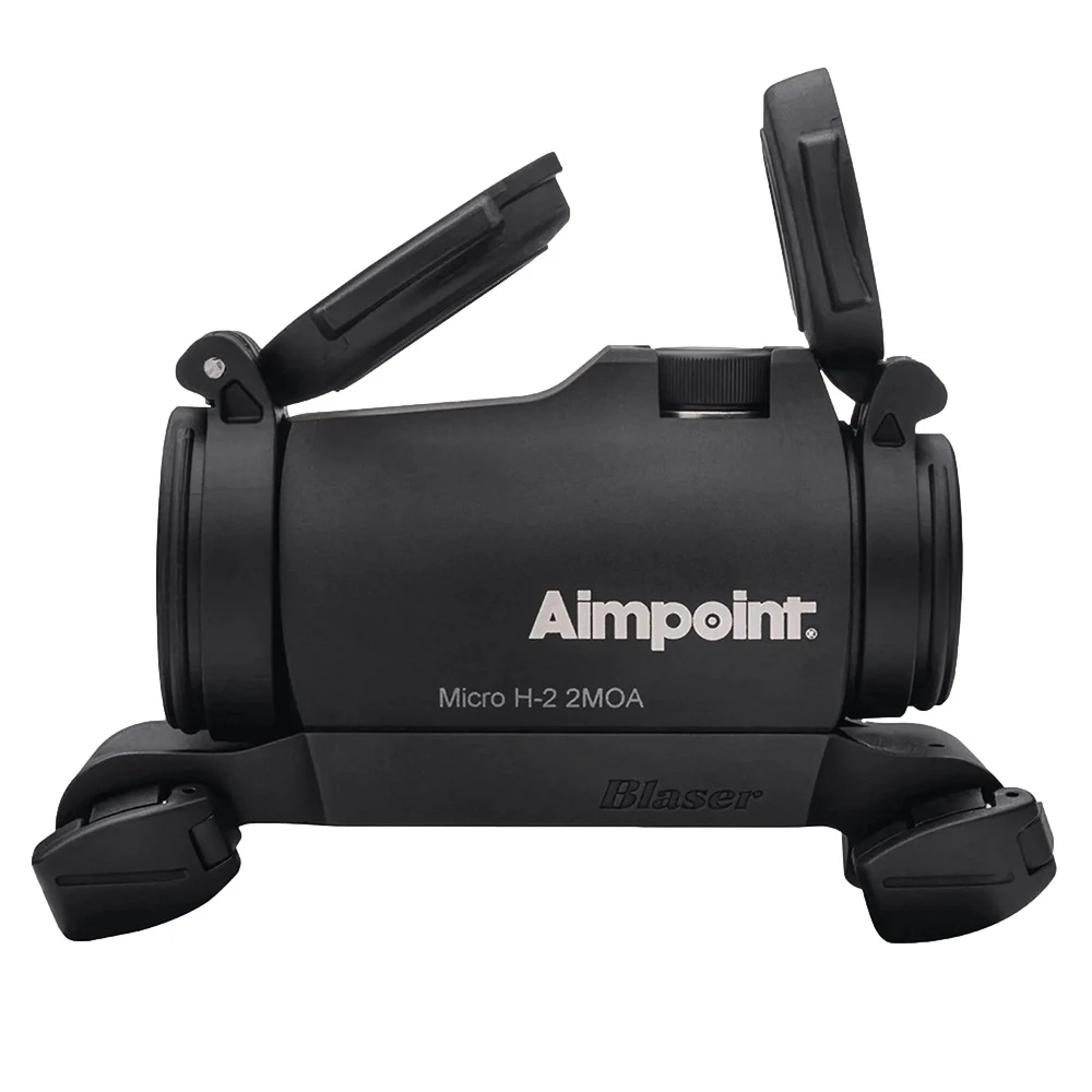Aimpoint Micro H2 2 MOA - Rotpunktvisier Blasersattelmontage links
