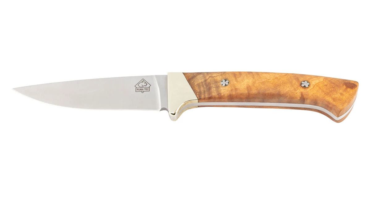 Puma TEC Guertelmesser, Olivenholz mit Mosaikpins