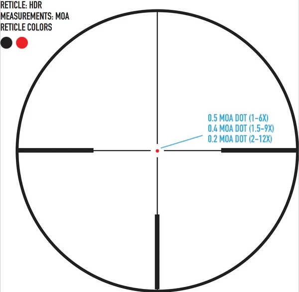 Sightmark Presidio 1,5-9x45 HDR SFP Absehen